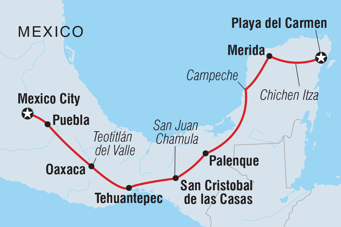 Trip route map