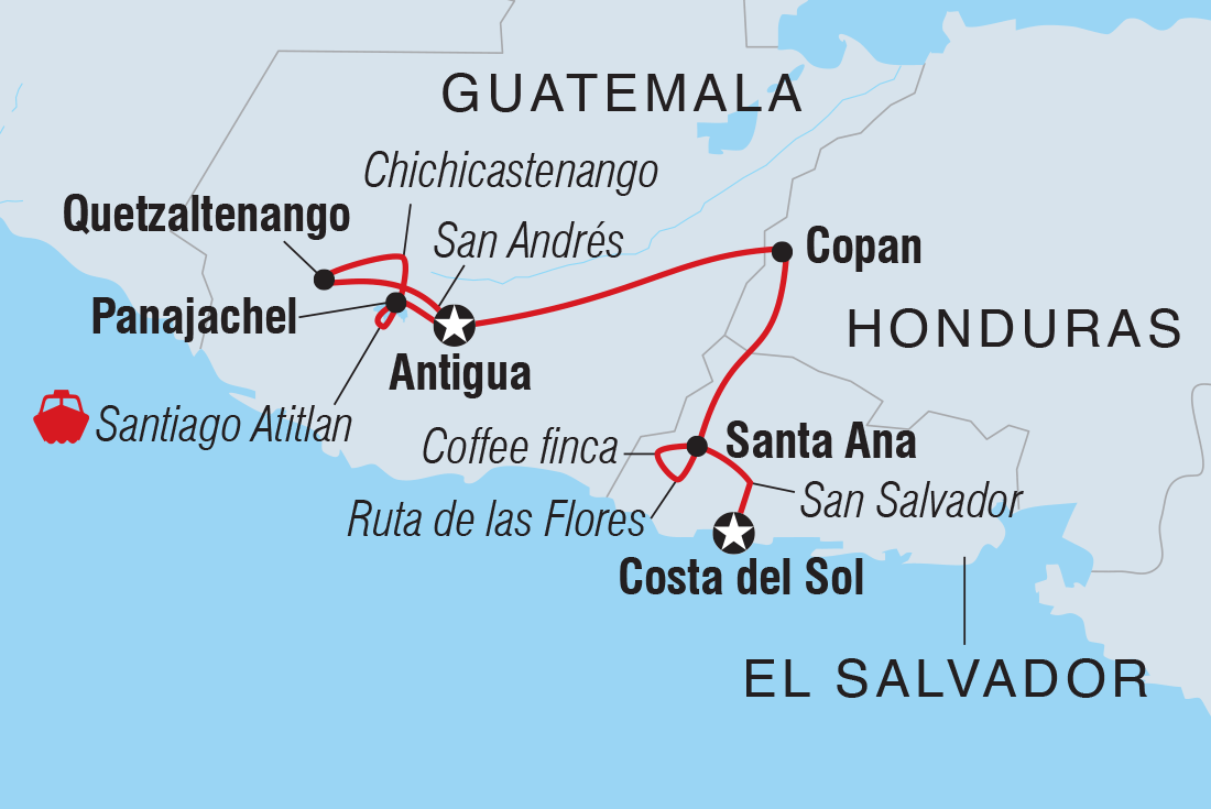 Trip route map