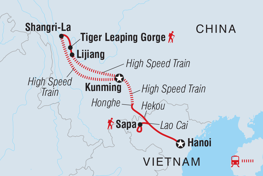 Trip route map