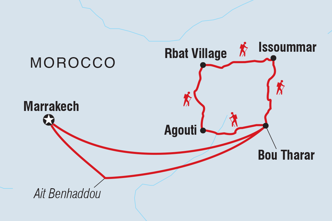 Trip route map