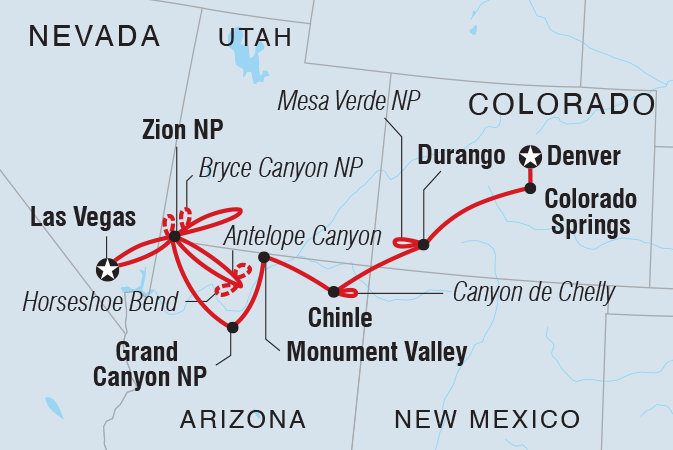 Trip route map