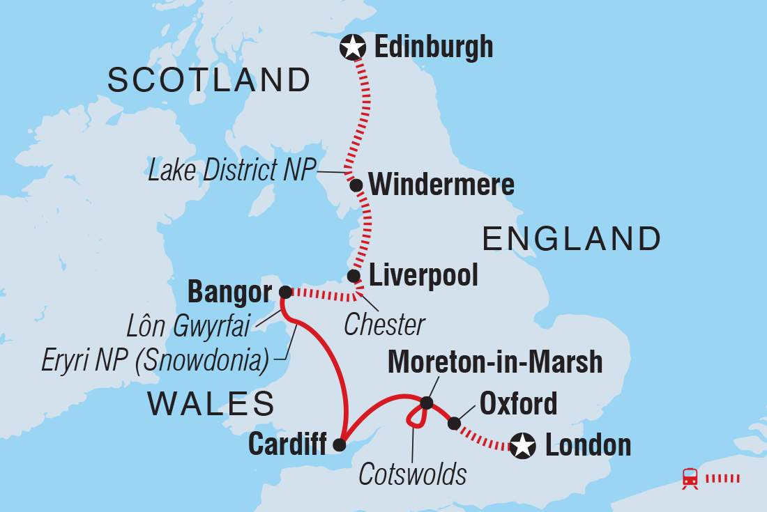 Trip route map