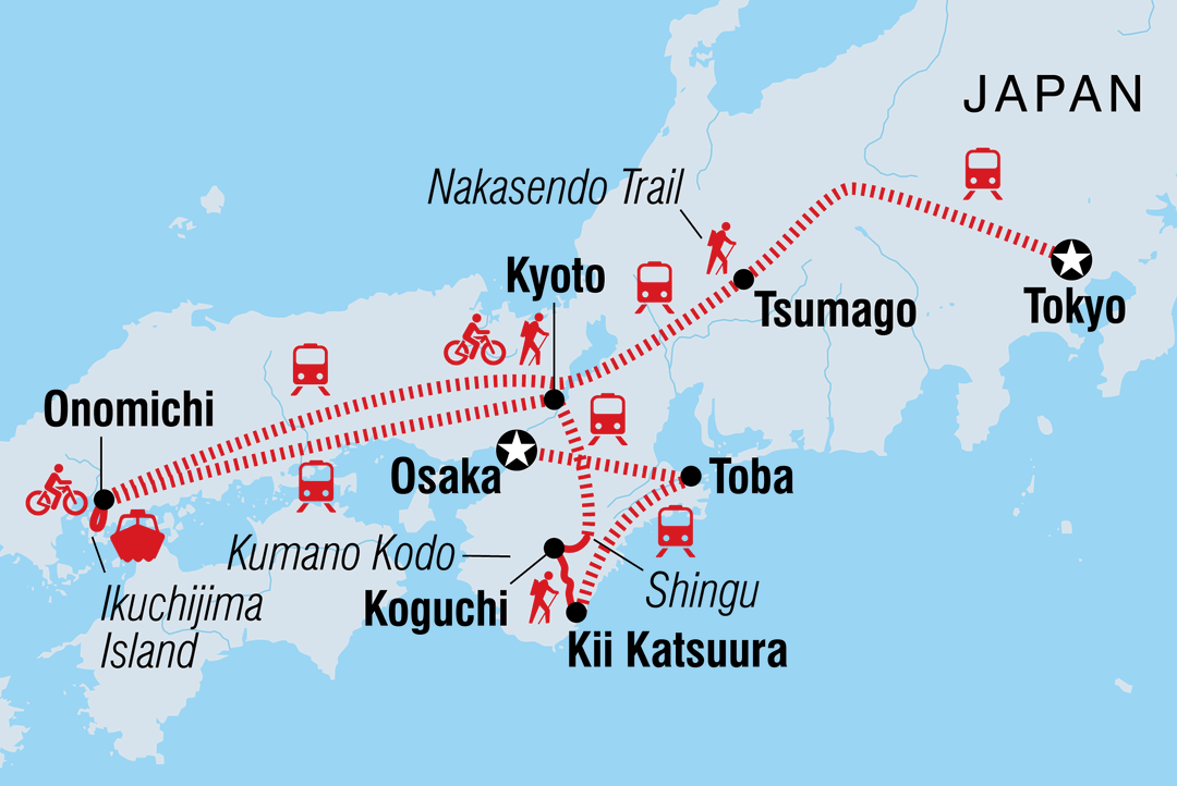 Trip route map