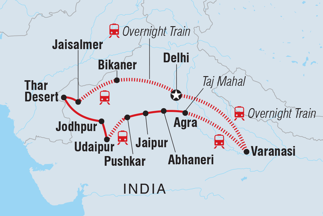 Trip route map