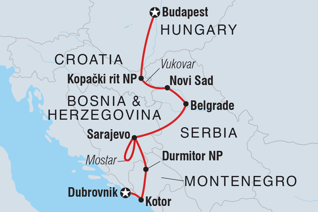 Trip route map