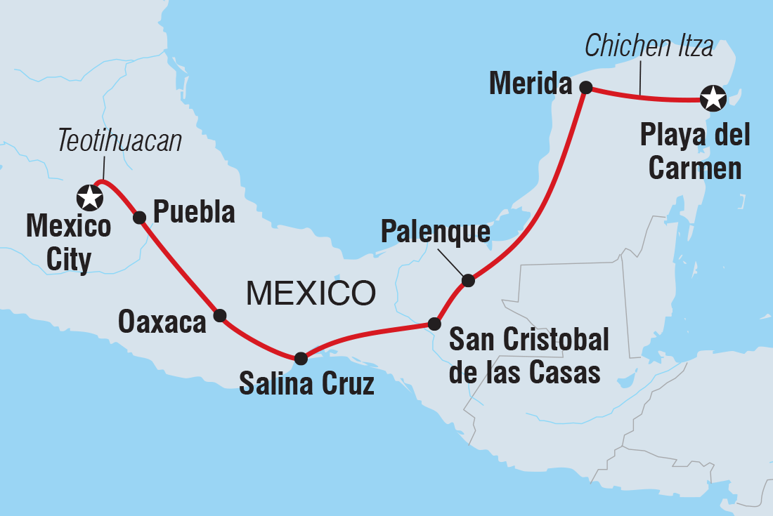 Trip route map