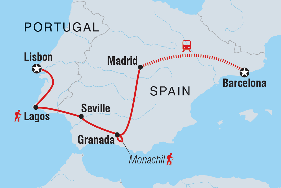 Trip route map