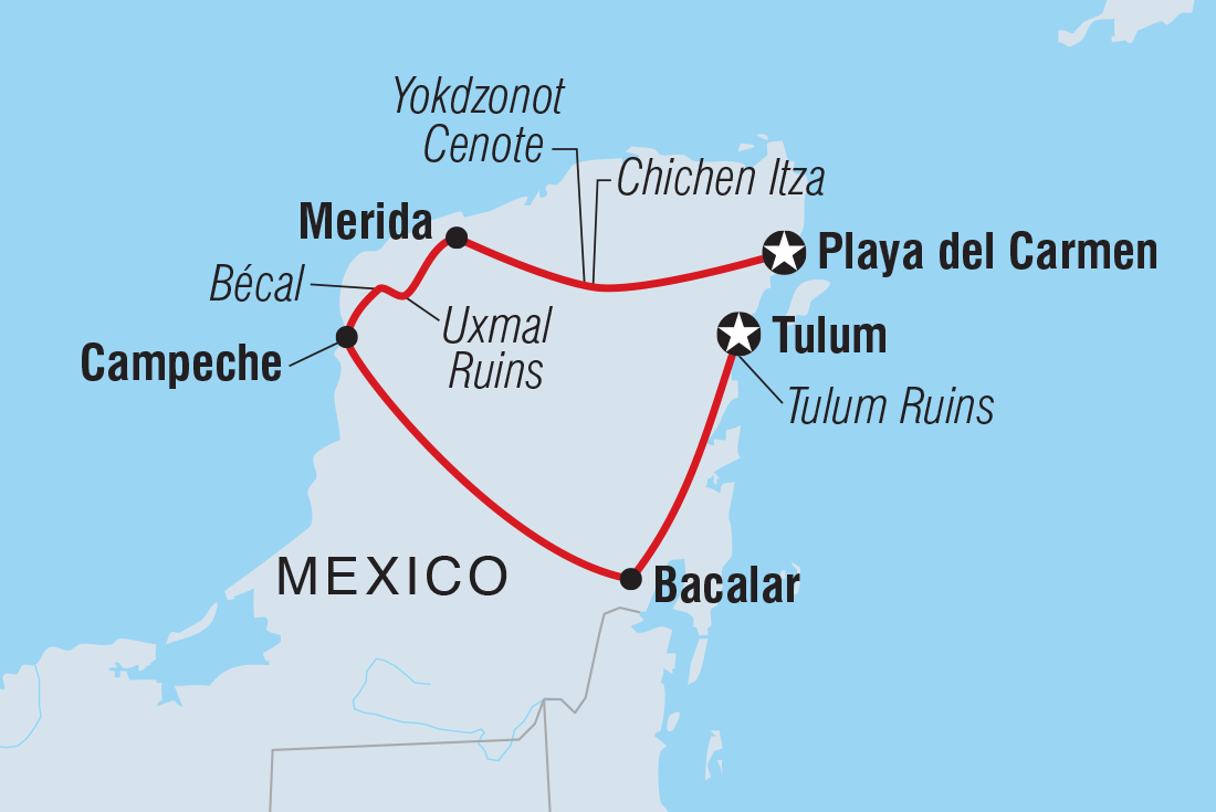 Trip route map
