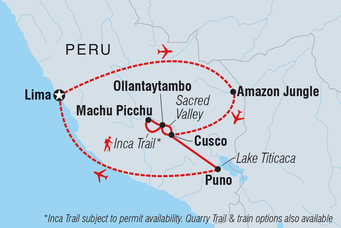 Trip route map