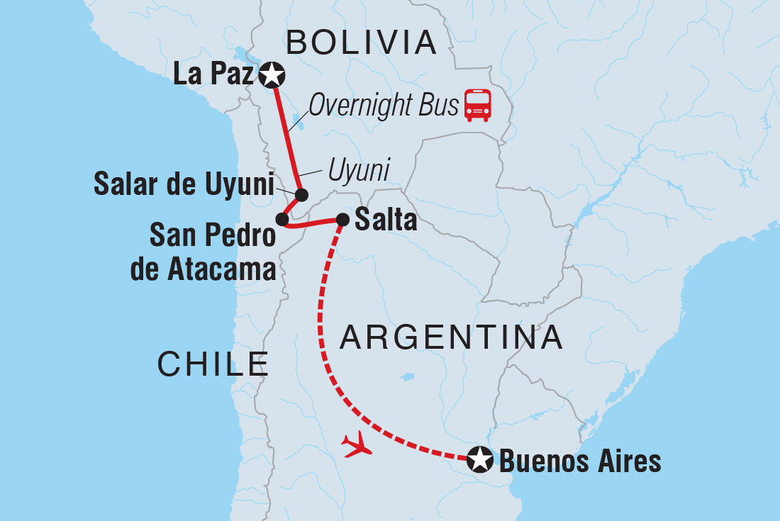 Trip route map