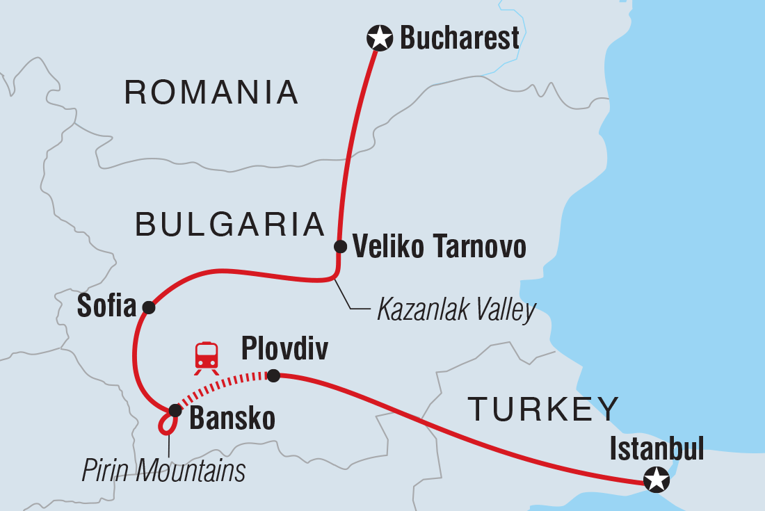 Trip route map