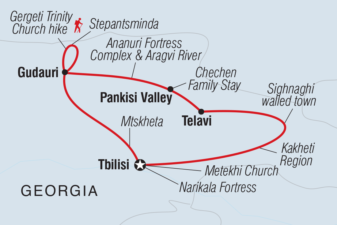 Trip route map
