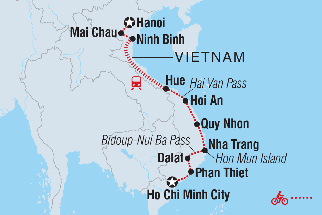 Trip route map