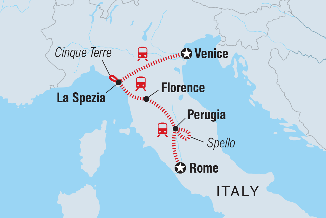 Trip route map