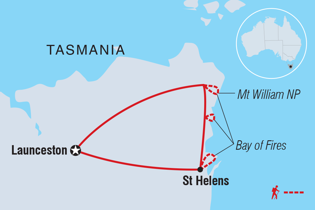Trip route map
