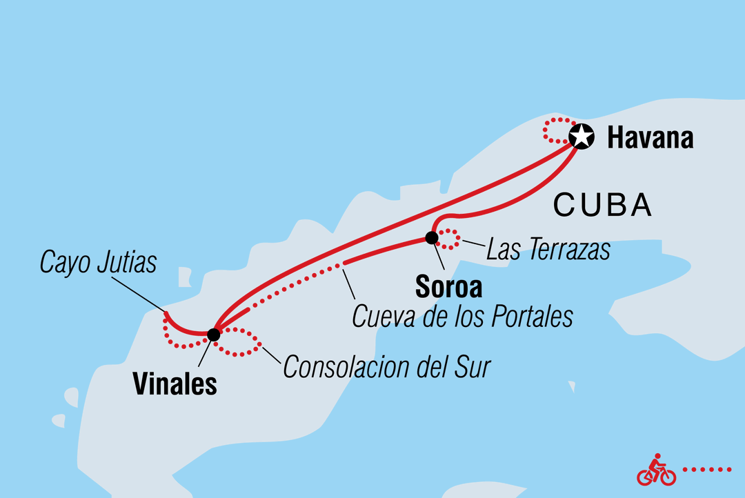 Trip route map