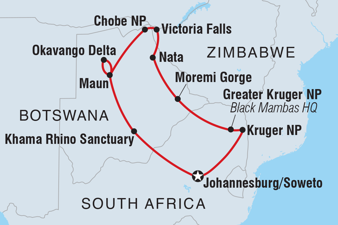 Trip route map