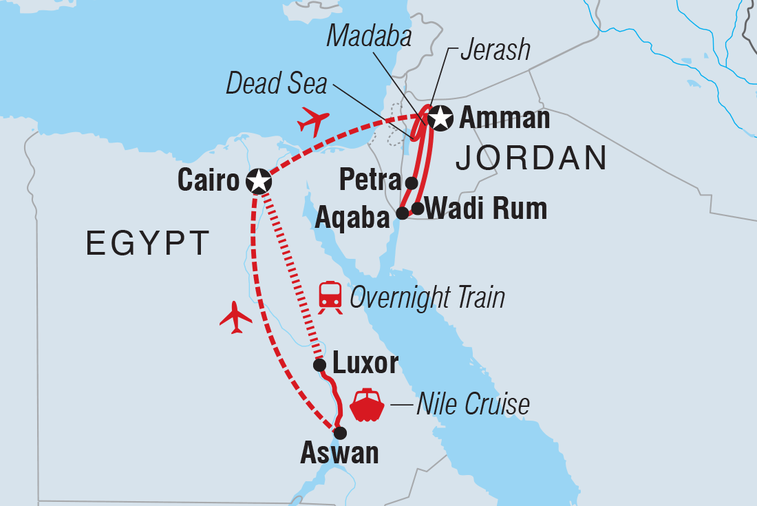 Trip route map