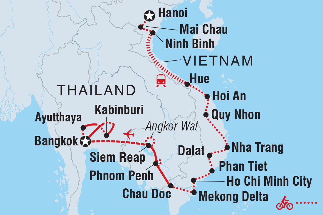 Trip route map