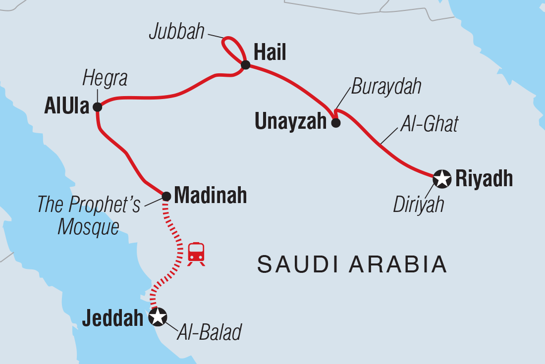Trip route map