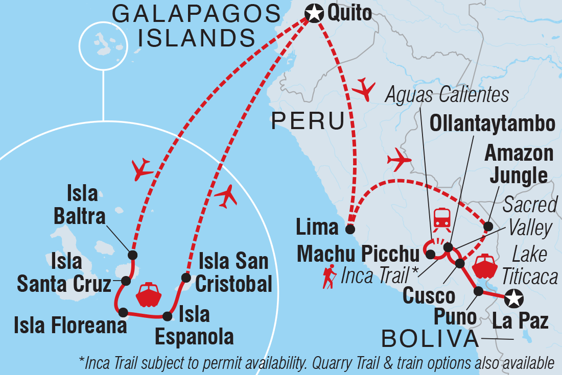 Trip route map