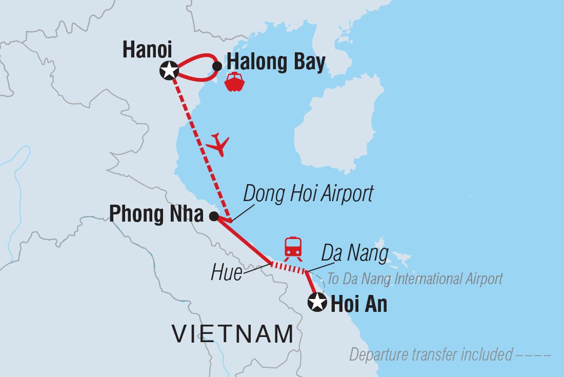 Trip route map