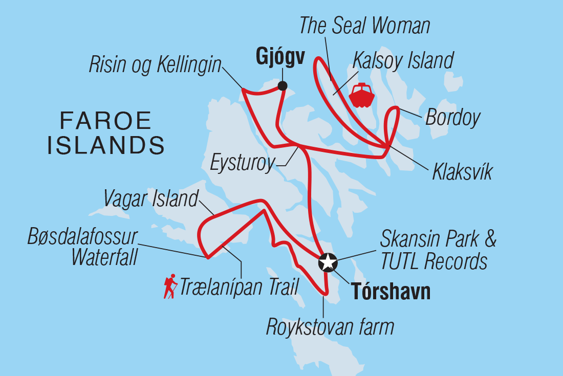 Trip route map