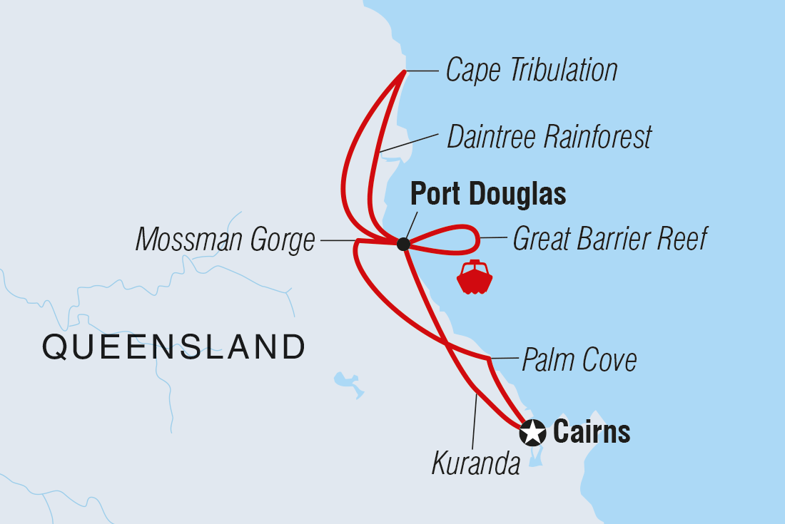 Trip route map