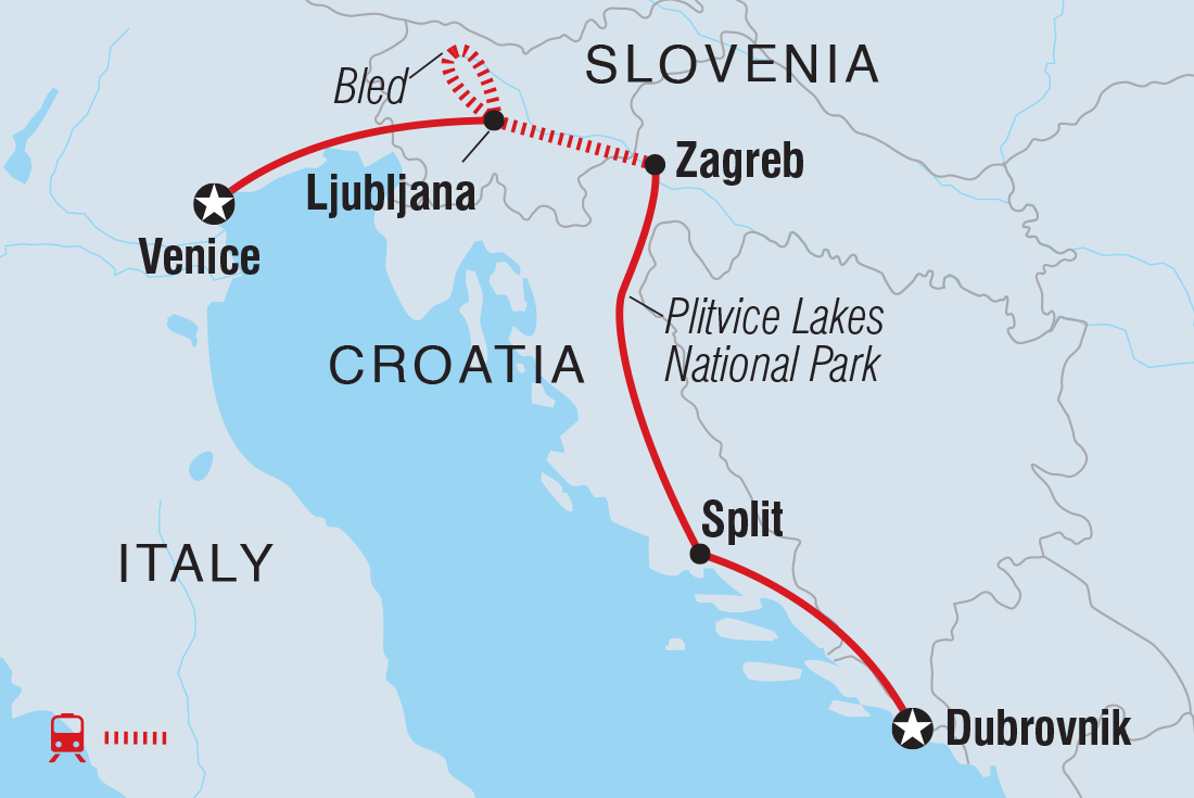 Trip route map