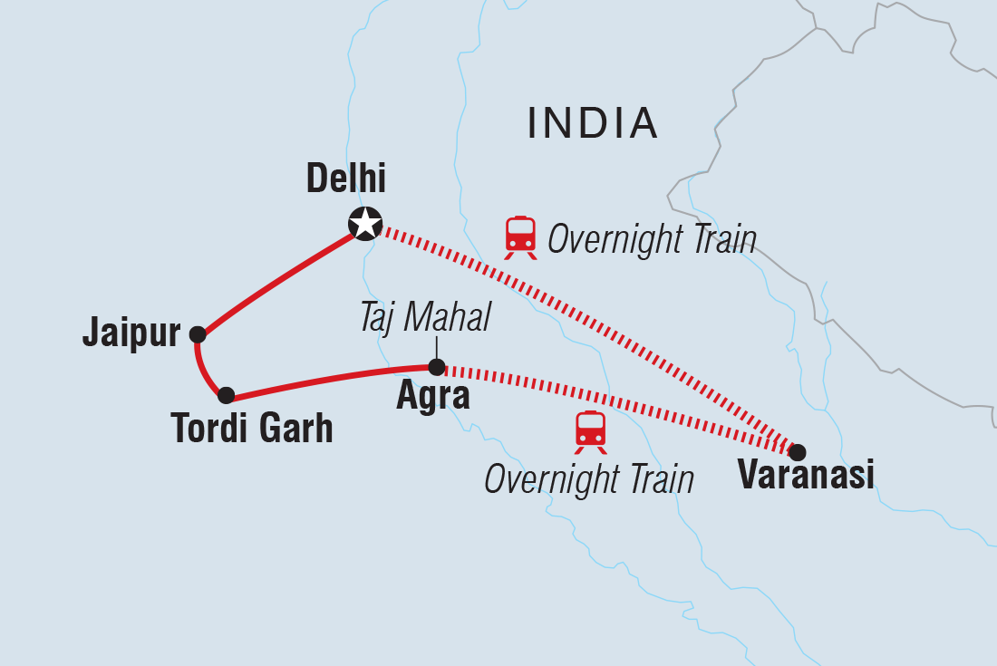 Trip route map