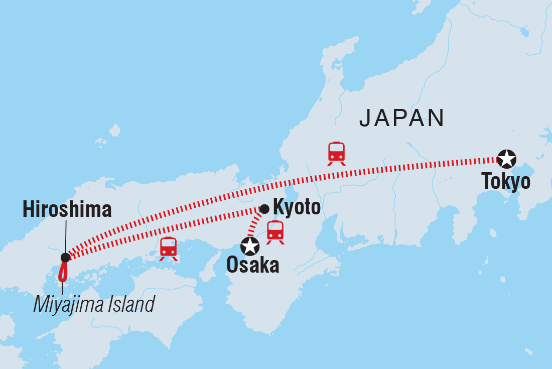 Trip route map