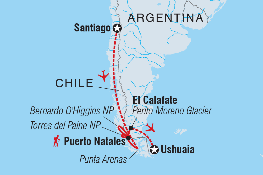 Trip route map