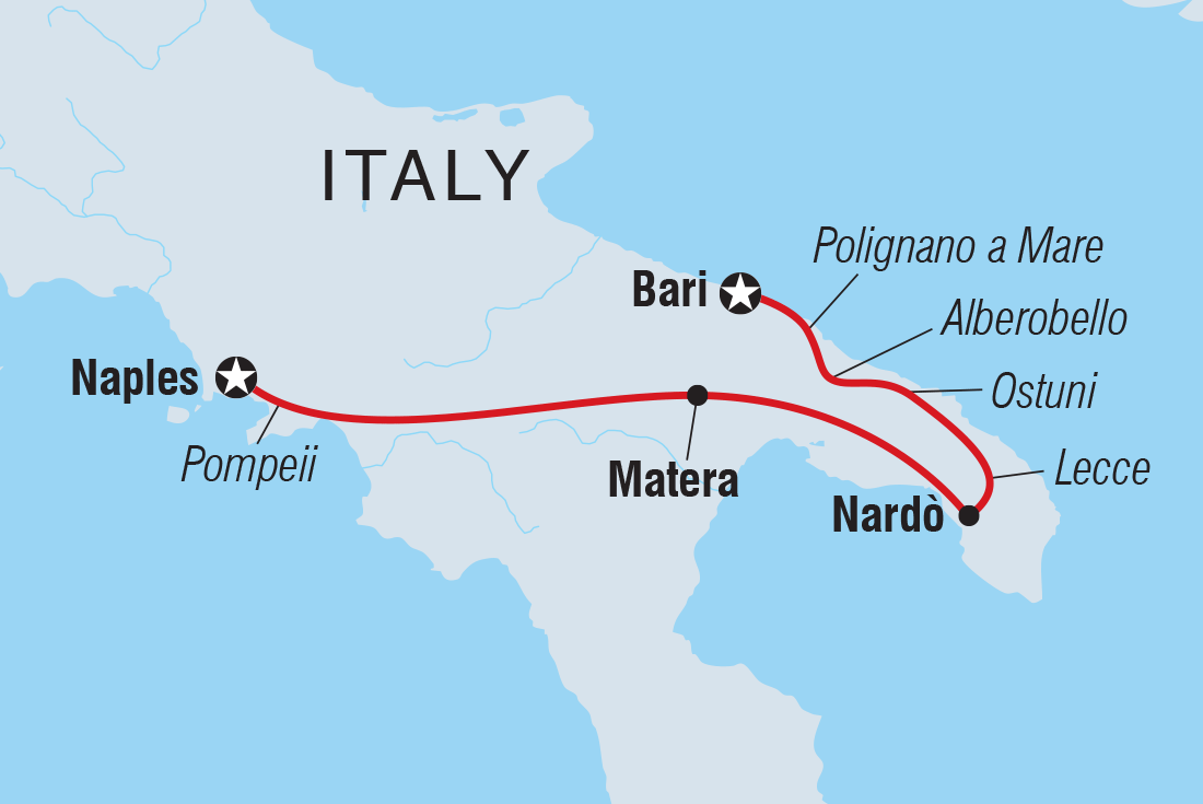 Trip route map