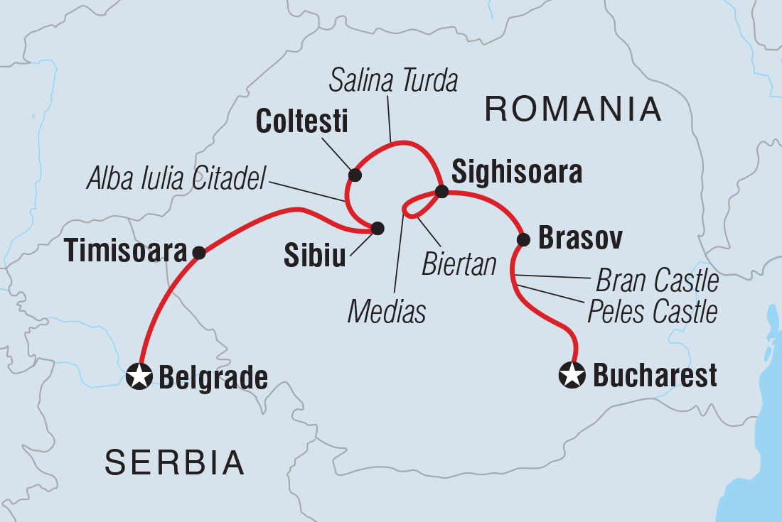 Trip route map