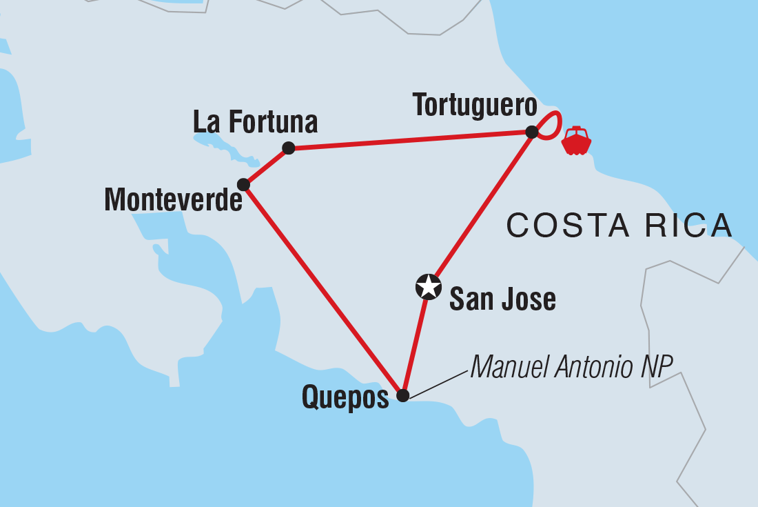 Trip route map