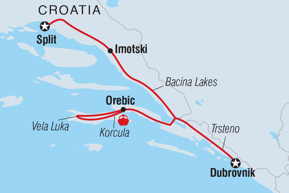 Trip route map