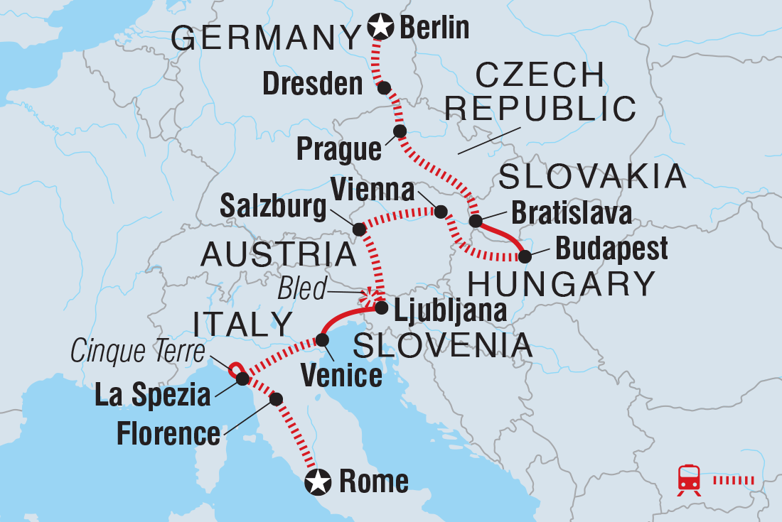 Trip route map
